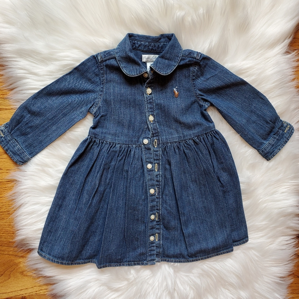 Ralph Lauren Denim dress size 9 Months